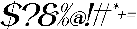 Zearlith Italic otf (400) Font OTHER CHARS