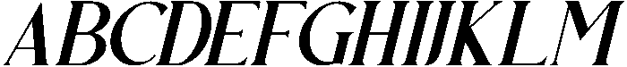 Zearlith Italic otf (400) Font UPPERCASE