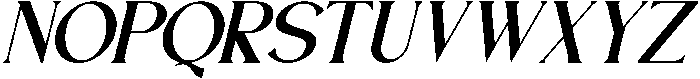 Zearlith Italic otf (400) Font UPPERCASE