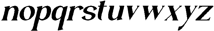 Zearlith Italic otf (400) Font LOWERCASE