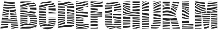 Zebra Black ttf (900) Font UPPERCASE