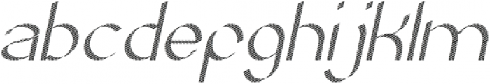 Zebra Cross Italic otf (400) Font LOWERCASE