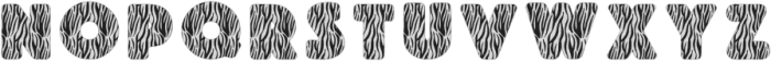 Zebra Hide Regular otf (400) Font UPPERCASE