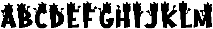 Zebra Mood Regular otf (400) Font UPPERCASE