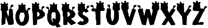 Zebra Mood Regular otf (400) Font UPPERCASE