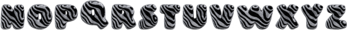 Zebra Regular otf (400) Font UPPERCASE