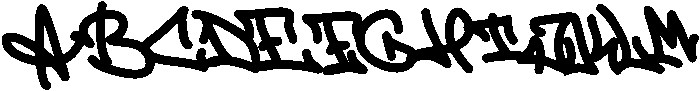 Zebra Script otf (400) Font UPPERCASE