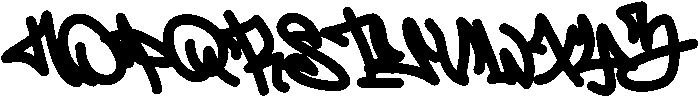 Zebra Script otf (400) Font UPPERCASE