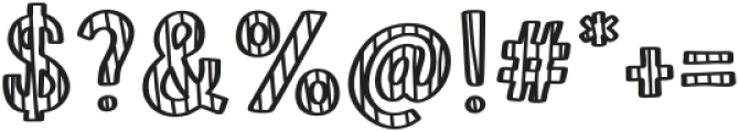 Zebra Stripe otf (400) Font OTHER CHARS