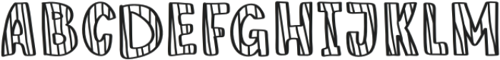 Zebra Stripe otf (400) Font UPPERCASE