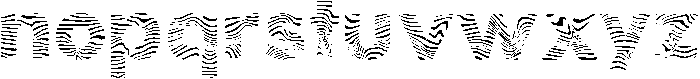 Zebra otf (400) Font LOWERCASE