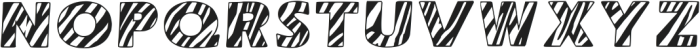 Zebrasas Regular ttf (400) Font UPPERCASE