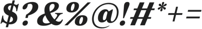 Zeit Bold Italic otf (700) Font OTHER CHARS