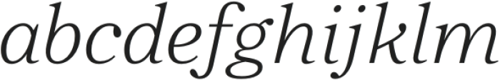 Zeit Extralight Italic otf (200) Font LOWERCASE