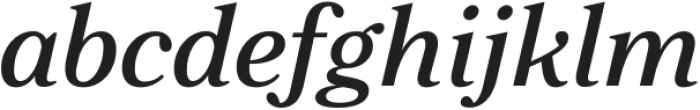Zeit Regular Italic otf (400) Font LOWERCASE