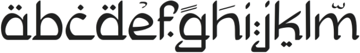 Zekat-Regular otf (400) Font LOWERCASE