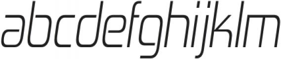 Zekton Condensed Light Italic otf (300) Font LOWERCASE