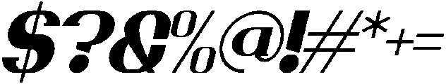 Zellique Italic otf (400) Font OTHER CHARS