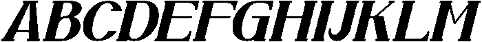 Zellique Italic otf (400) Font UPPERCASE