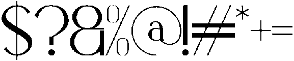 Zelvian otf (400) Font OTHER CHARS