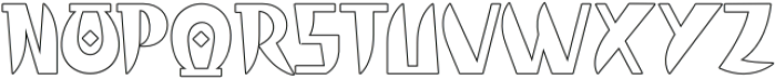 Zenbou Outline otf (400) Font UPPERCASE