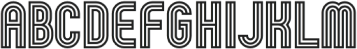 Zeneon Regular otf (400) Font UPPERCASE