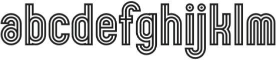 Zeneon Regular otf (400) Font LOWERCASE
