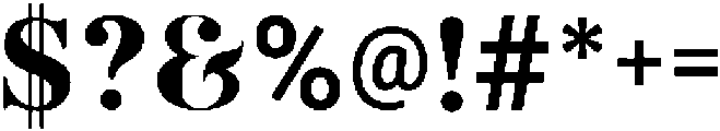Zenith Regular ttf (400) Font OTHER CHARS