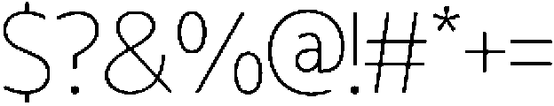 Zenqium Thin ttf (100) Font OTHER CHARS