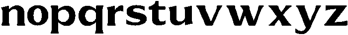 Zenthara Regular otf (400) Font LOWERCASE