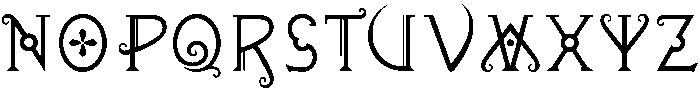 Zenthes Ornaments otf (400) Font UPPERCASE