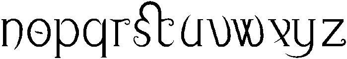 Zenthes Ornaments otf (400) Font LOWERCASE
