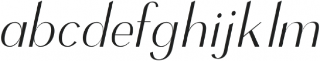 Zephyr Light Italic otf (300) Font LOWERCASE