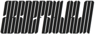 Zephyrus Rounded Italic otf (400) Font UPPERCASE
