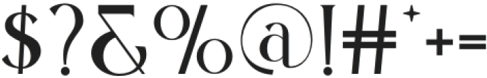 Zerathe otf (400) Font OTHER CHARS