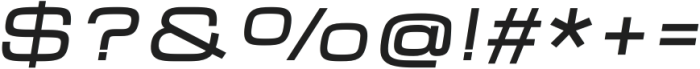 Zero Neue SemiBold Italic otf (600) Font OTHER CHARS