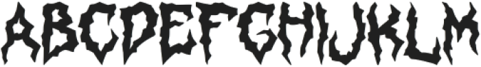 ZeroDeathRegular otf (400) Font UPPERCASE