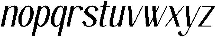Zestiar Italic otf (400) Font LOWERCASE