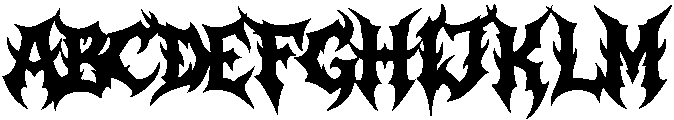 Zeus Borne Regular otf (400) Font UPPERCASE