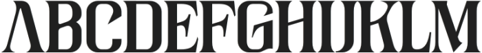 Zevant Regular otf (400) Font UPPERCASE