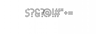 ZELDA typeface (OUTLINE) Font OTHER CHARS