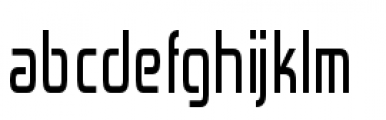 Zekton Condensed Regular Font LOWERCASE
