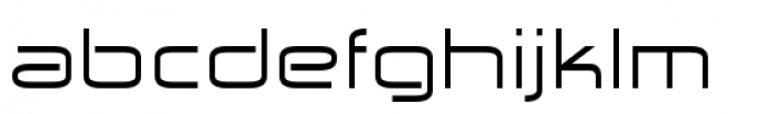 Zekton Extended Regular Font LOWERCASE