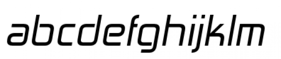 Zekton Regular Italic Font LOWERCASE
