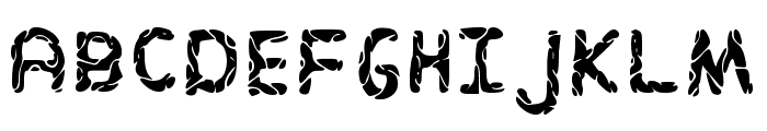 Zebra Regular Font UPPERCASE