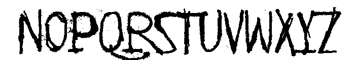 Zebra zim zero Font LOWERCASE