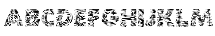 Zebra Font LOWERCASE