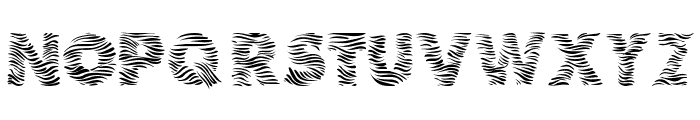 Zebra Font LOWERCASE