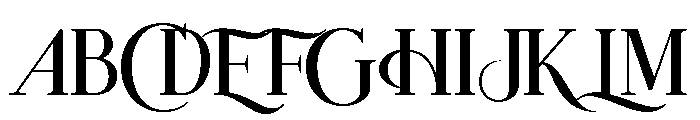 Zenitha Classic PERSONAL USE Regular Font UPPERCASE