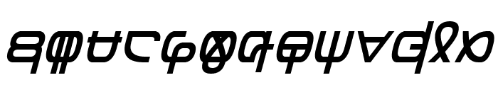 Zentran Italic Font LOWERCASE